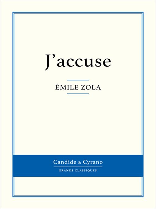 Upplýsingar um J'accuse eftir Émile Zola - Biðlisti